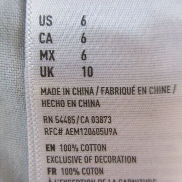 AMERICAN EAGLE Vintage Hi-Rise Festival Jean Shorts Sz 6 Frayed Hem Ripped Denim - Picture 8 of 15